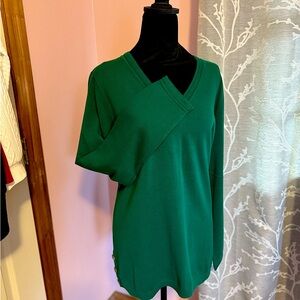 Talbots ladies extra large dark Kelly green sweater